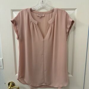 Short sleeve, v-neck blouse